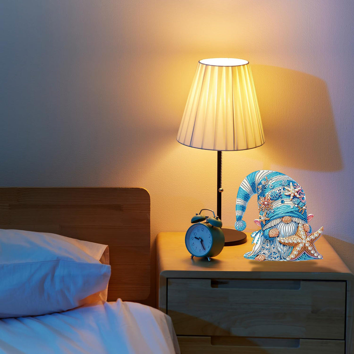 Gnome Tabletop Diamond Art Painting - DIY Diamond Art Kits for Adults Figurines Special Shaped Rhinestone Gem Art Statues, 5D Painting with Diamond Dots Sculpture Ornaments Kits Gifts for Beginner Baipisan