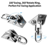 Hammock Hanging Kit, Huazu Hammock Chair Hanging Kit 360° Rotating 1000 lb Capacity Heavy Duty, for Swing, Chair, Yoga, Playground, Multiple Indoor Outdoor Gym Huazu