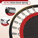 Rebounder Trampoline for Adult,460 LBS Mini Trampoline for Adults with Bar,Exercise Trampoline Indoor/Outdoor Use,40 inch Fitness Rebounder cahgl