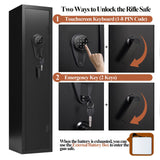 KAER 3-5 Gun Safe,Gun Safes for Home Rifle and Pistols,Rifle Safe,Gun Cabinet,Gun Safes for Rifles and Shotguns,Gun Safe Rifle with Removable Shelf,Assembled(Keypad Lock 55.12'' x 12.6" x 9.84'') KAER