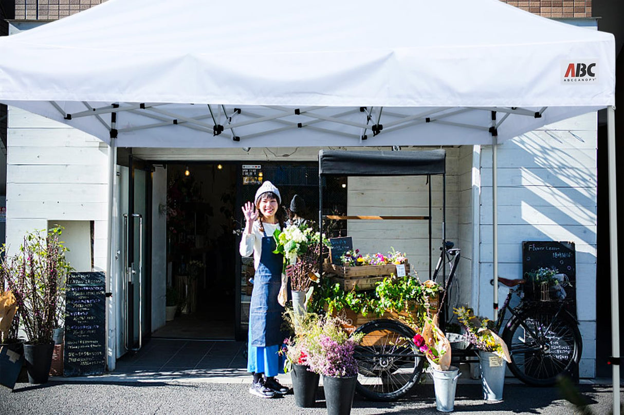 ABCCANOPY Easy Pop Up Canopy Tent with Sidewalls 10X20 Commercial -Series,White ABCCANOPY