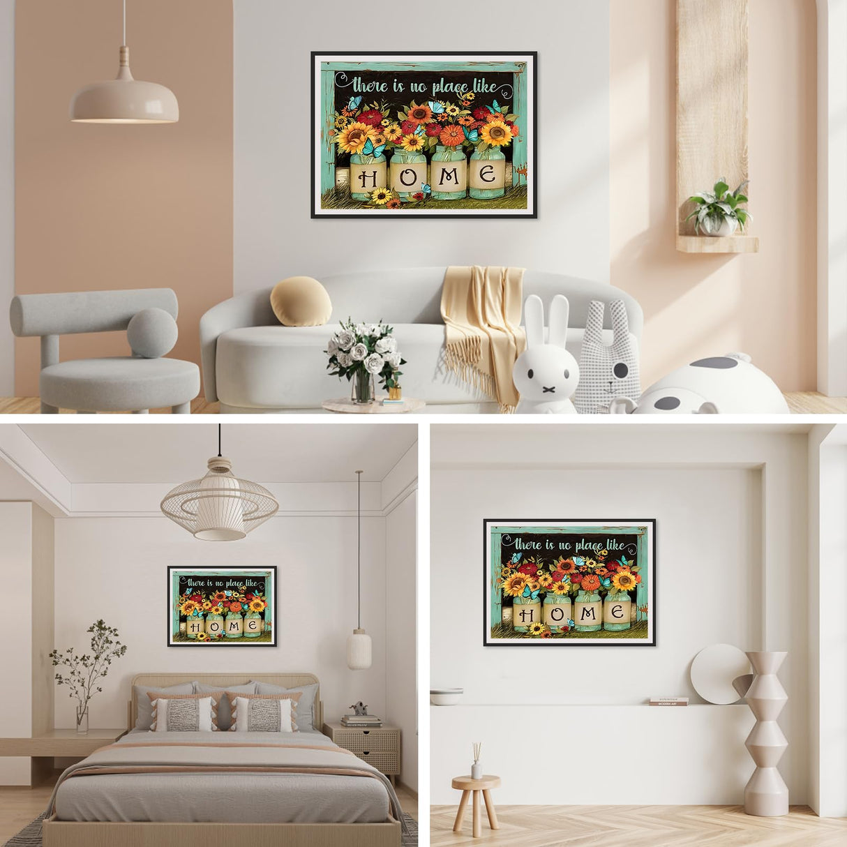 SENQAO Sunflowers Diamond Art Kits for Adults Full Drill Sunflowers Bottle Diamond Art Kits, 5D DIY Diamond Art Kits Fall Diamond Art Kits for Home Wall Decor 12x16 Inch (Home) SENQAO