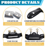 2pcs Adjustable SpokeShave with Flat Base 6pcs Metal Blade 1pcs Wood Hand Plane Home Woodworking for Wood Craft Working, Woods Craver Bruislard