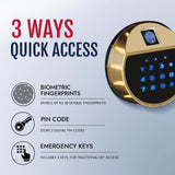 KAER 25 Gun Safe Biometric - Gun Safe for Rifles and Pistols Assembled, Large Gun Cabinet for Shotguns, Digital Fingerprint Rifle Safe with Removable Gun Racks,Pistol Pockets KAER