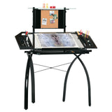 Studio Designs Futura Tower in Black with Clear Glass SD STUDIO DESIGNS