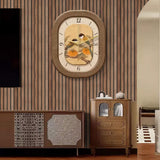 Abyssaly Wood Slat Wallpaper Peel and Stick, Brown Striped Wood Grain Contact Paper, Removable Self Adhesive Faux Wood Panel Wall Covering for Cabinets and Drawers 17.71 in X 118 in Abyssaly