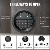 MARCREE Digital Password Long Gun Safes,Rifle Gun Safe Quick Access 5 Gun Storage Cabinet for Home Rifles Shotguns, Adjustable Support Frame, Removable Shelf, for Rifles Shotguns Pistols Marcree