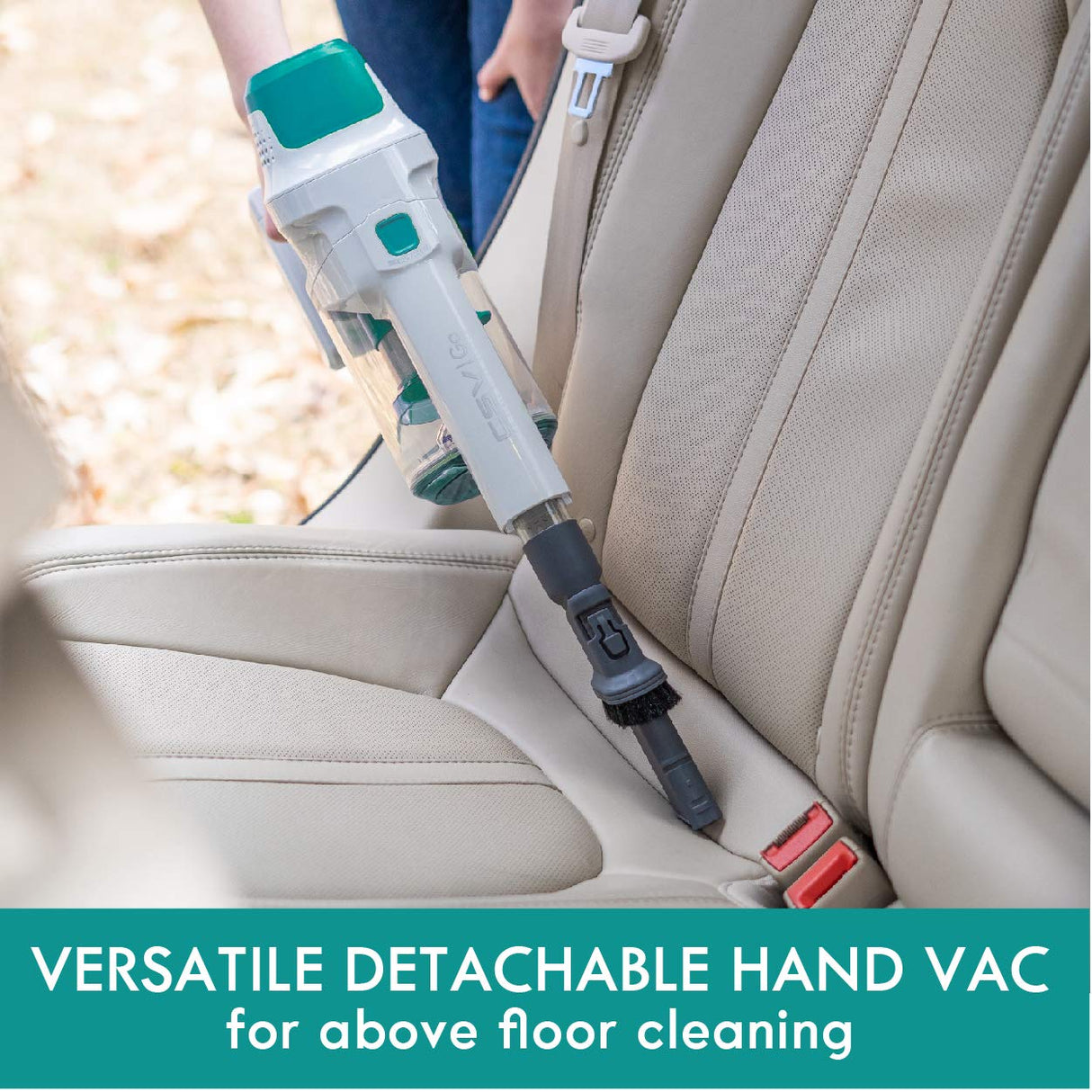 Kenmore DS4020 Cordless Stick Vacuum Lightweight Cleaner 2-Speed Power Suction LED Headlight 2-in-1 Handheld for Hardwood Floor, Carpet & Dog Hair, Green Kenmore