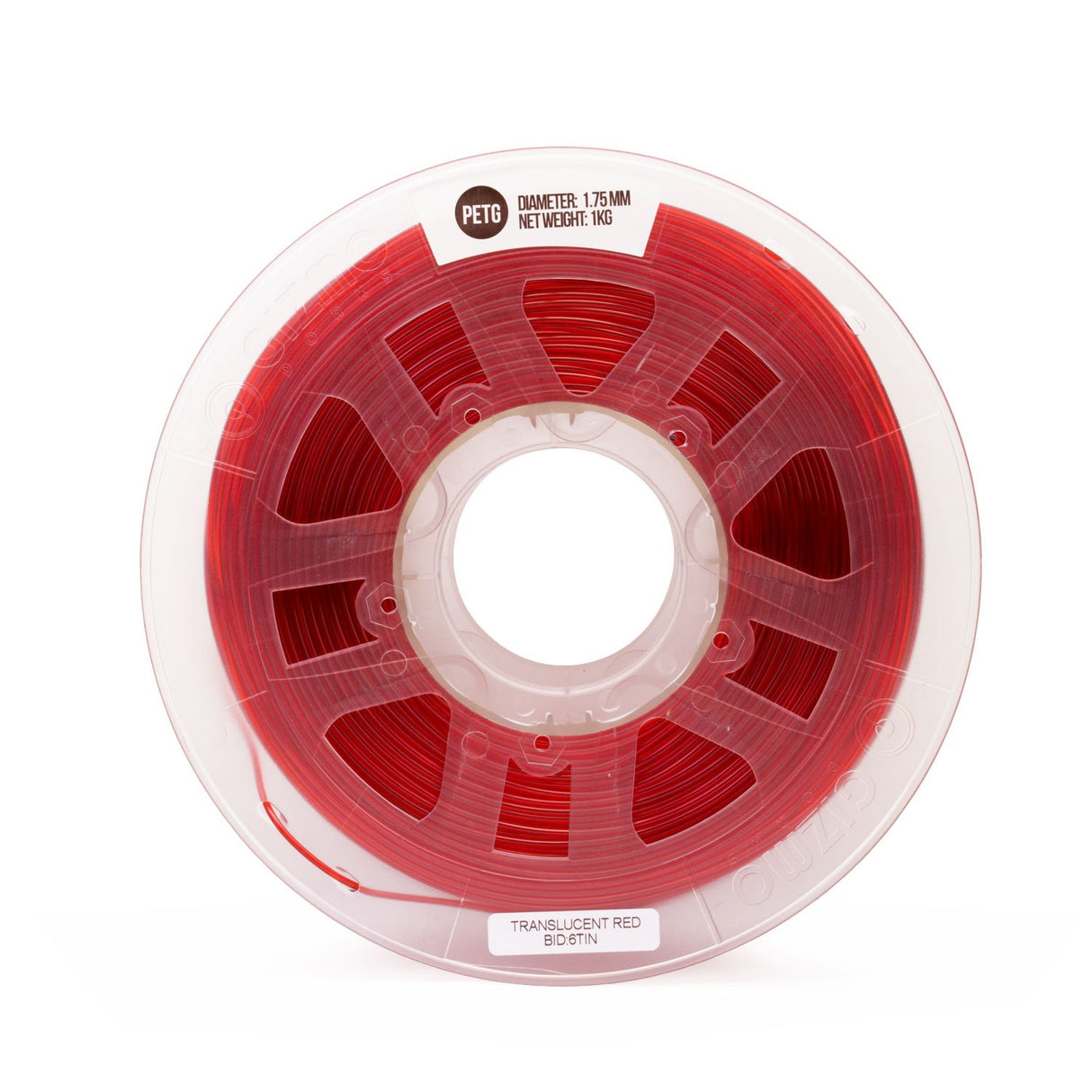 Gizmo Dorks 3mm PETG Filament 1kg /2.2lbs for 3D Printers, Translucent Red Gizmo Dorks