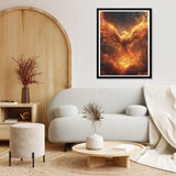 EATUKYIC Phoenix Diamond Art Kits for Adults, Diamond Painting Animals Diamond Art Kits, 5D Diamond Dots Gem Art Crafts Round Diamond Painting, for Home Wall Decor Gifts Hobbies for Women 12x16 inch EATUKYIC