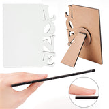 CREATCABIN Sublimation Blanks Photo Frame MDF Hardboard Photo Frame Love Included Stands DIY Personalized Picture, 6x7 inch CREATCABIN