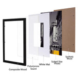 eletecpro 8x10 Picture Frames Set of 10, Picture Frame Collage Wall Decor Display 5x7 Photo With Mat or 8x10 without Mat, Home Decor Gallery Frame for Table Top or Wall Mounting, Black eletecpro