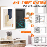 3.0 Cuft Large Fireproof Safe Box for HOME USE, Digital Home Security Safe with Programmable Keypad and Removable Shelf, Document Safe Fireproof Waterproof for Money Firearm Medicine Valuables Mitlvge