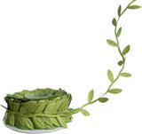 Leaf Ribbon 20 Yard Fabric Ribbons Roll Green Leaf Tape 1" Width Artificial Olive Trim Tape for Gift Wrapping Craft DIY Killer's Instinct Outdoors