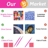ARTGOTO Large Square Drill Diamond Art Painting Kits for Adults,15.7x27.5inch/40x70cm Phoenix A DIY Full Square Diamond Dots Large Size,Big Gem Art and Crafts for Home Wall Decor Gifts ARTGOTO