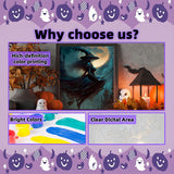 Arttoplus Halloween Paint by Numbers Kit for Adults Beginner-Witch Adult Paint by Number Kits on Canvas, Witch DIY Acrylic Oil Painting by Numbers for Adults for Gift Home Wall Decor(16x20inch) Arttoplus