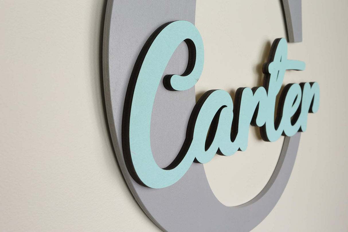 Custom Personalized Wooden Name Sign, Wood Letter, Nursery Wall plaque decor for Boys and Girls Generic