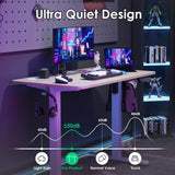 STARY Electric Standing Desk Adjustable Height Sit Stand Home Office Desk with Splice Board STARY