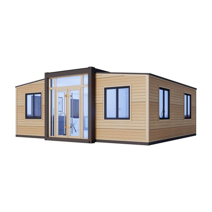 Barn Homes Expandable House with Bathroom and Kitchen, Foldable Tiny Home, 20ft & 40ft, Mobile House, Modular Homes, Container Homes, Tiny House to Live in, Cabin Prefab (40 FT) - WoodArtSupply