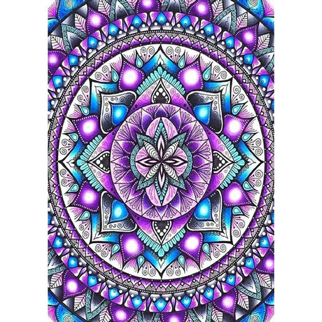 JFYHAB Mandala Diamond Painting Kits for Adults,5D Rhinestone Diamond Art Kits for Adults Kids Beginner,DIY Flowers Round Full Drill Diamond Painting Kit Arts Craft for Home Wall Decor 12X16inch JFYHAB