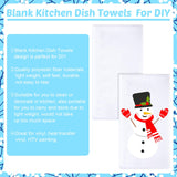 Patelai Sublimation Blank Towels, DIY Microfiber Kitchen Towels, Modern Multi Purpose Dish Towels for Kitchen Cleaning, 16 x 24 Inch (40 Pieces) Patelai