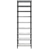 Finnhomy 9-Tier Wire Shelving Unit Adjustable Steel Wire Rack Shelving, 81 Inches Height 9 Shelves Metal Storage Rack, Pantry Shelves for Storage with PE mat, NSF Certified, Black Finnhomy
