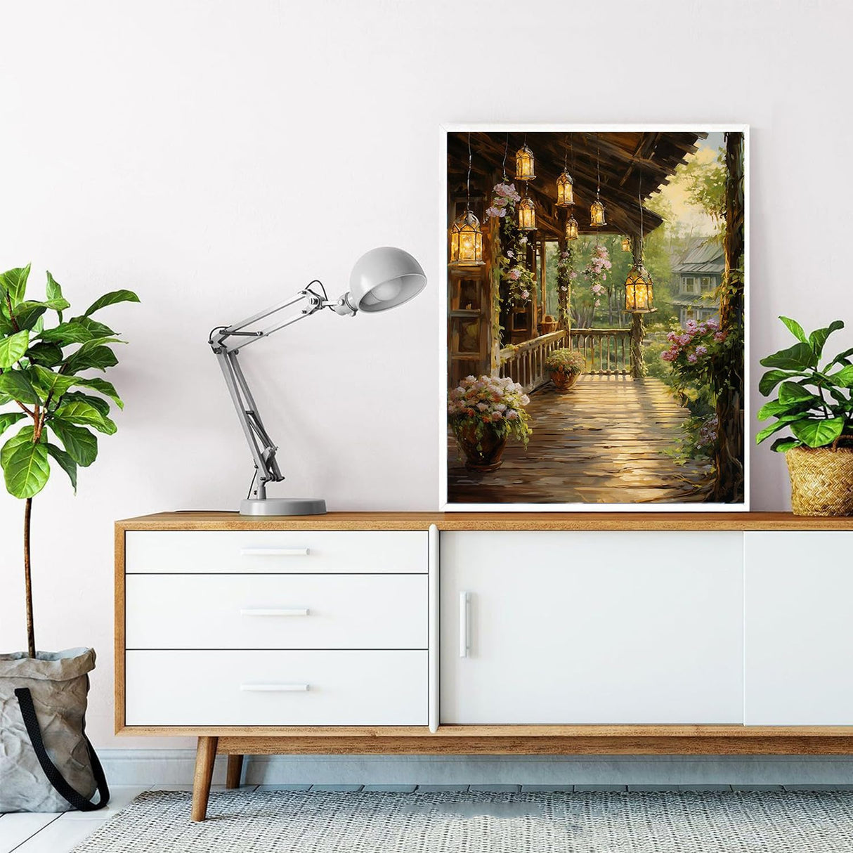 xackcme Landscape Paint by Numbers for Adults - Scenery Paint by Number on Canvas Without Frame, DIY Oil Painting for Gift Home Wall Decor (16x20 inch) xackcme