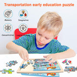 Puzzles for Kids Ages 4-6,24 Pieces Wooden Puzzles for Toddlers Ages 3-5 4-8 3 4 5 6 3-4 Year Olds.4 Pack Car Puzzle Set Children Jigsaw Puzzles for Boys and Girls Educational Learning Toys DQRRZ