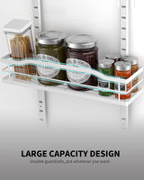 Moforoco White 9-Tier Over The Door Pantry Organizer, Pantry Organization And Storage, Metal Hanging Spice Rack Shelves Door, Home & Kitchen Essentials, Laundry Room Bathroom Organization Moforoco