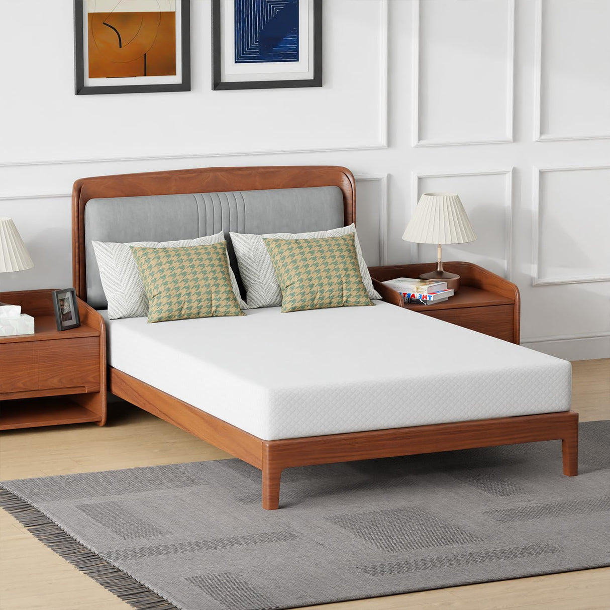 PayLessHere 8 Inch Full Gel Memory Foam Mattress Fiberglass Free/CertiPUR-US Certified/Bed-in-a-Box/Cool Sleep & Comfy Support/Mattress in a Box PayLessHere