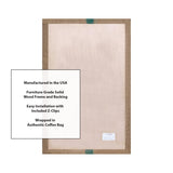 ATS Acoustics Sound Absorbing Acoustic Panel Authentic International Coffee Bean Burlap Bag Cafe Wall Art 24" x 36" x 2" ATS Acoustics