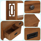 L“KeKe 36 Inch Country Farmhouse Console Table with 4 Drawers and 1 Storage Shelf Pine Wood Suitable for Entryway Entrance Living Room Bedroom L“KeKe