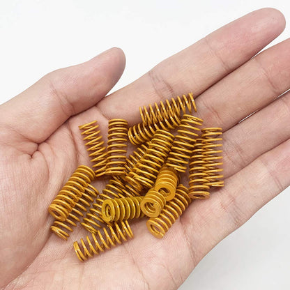 Adiyer 20pcs 8mm OD 20mm Long Yellow Compression Mould Die Springs 3D Printer Bed Leveling Springs for Ender 3/Ender 3 Pro/Ender 3 V2 Neo Bed Leveling - WoodArtSupply