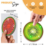 12 pcs Diamond Painting Coasters | Diamond Art Coasters | Fruit Diamond Art Painting | Perfect Art Craft Gift for Fruit Lover, Dad, Mom, Grandparents, Brother, Sister. LGANHAPY