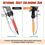 VEEVIIY Soldering Gun Kit, Upgrade 120W Adjustable Temp Multi-Function Soldering Iron Set, Soldering Iron Kit for Electronics Welding Repair (11-Piece Set) (Black) VEEVIIY