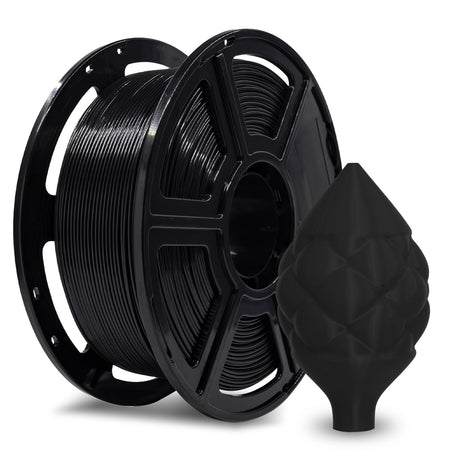FLASHFORGE ABS Pro Filament 1.75mm Black, 3D Printer Filament 1kg (2.2lbs) Spool-Dimensional Accuracy +/- 0.02mm, Hot Deformation Below 90℃, Great for Printing Heat-Resistant Functional Parts FLASHFORGE