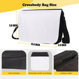 4PCS Sublimation Blanks Crossbody Bag,Sublimation Bags Messenger Bag Removable Transfer Design Sublimation Bags With Adjustable Shoulder Strap Crossbody and Shoulder DIY Gifts For Family and Friends KKSUBCA