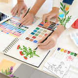 18 Sheet Reusable Flower Stencils for Painting,Stencils for Painting on Wood,Large Floral Stencil Templates with Leaf Vine Designs for DIY Crafts,Home Decor,Furniture Art starfa lab