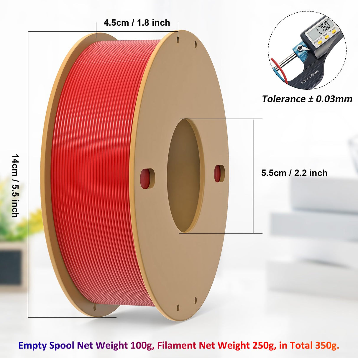dikale PLA+ 3D Printer Filament 1.75mm No Tangle, Net Weight 250g Spool, 12 Packs, PLA Pro Plus, 12 Assorted Multiple Colors, Total 3KG Material dikale