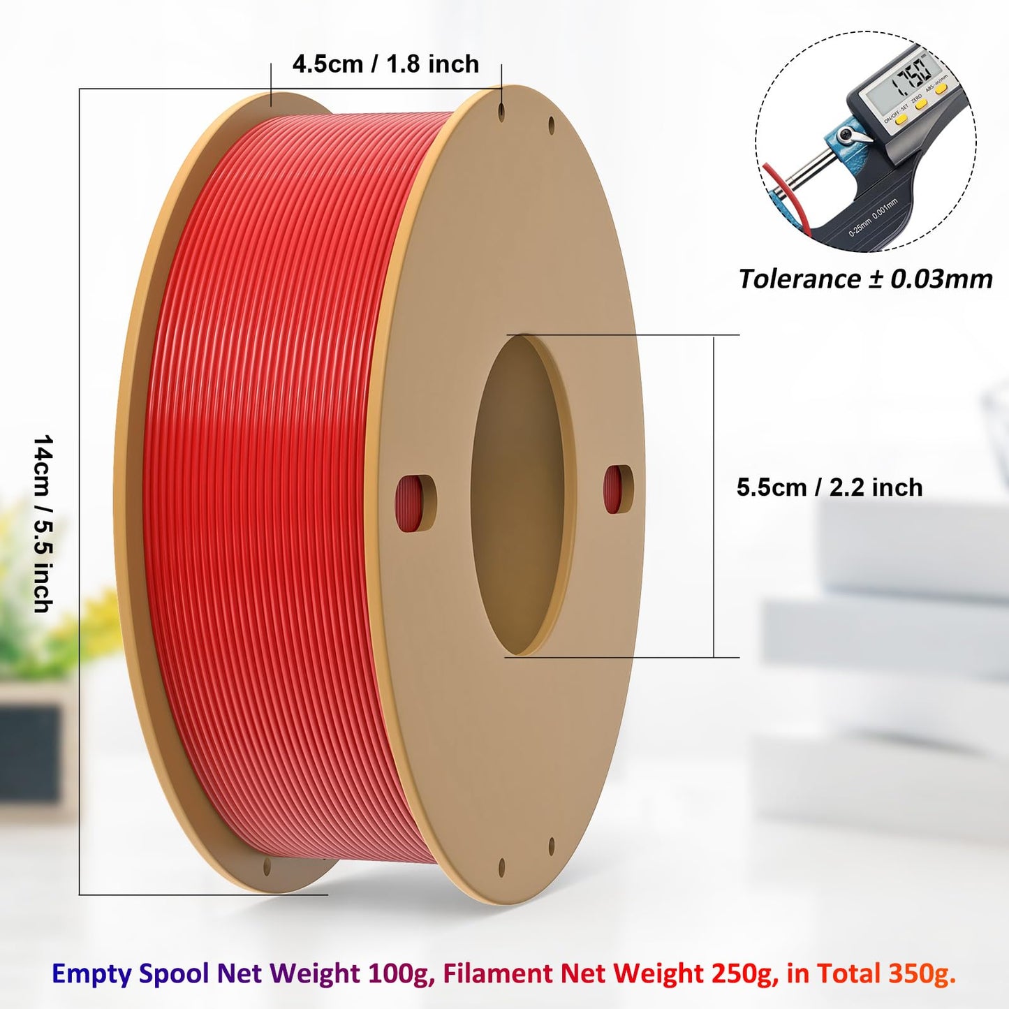 dikale PLA+ 3D Printer Filament 1.75mm No Tangle, Net Weight 250g Spool, 12 Packs, PLA Pro Plus, 12 Assorted Multiple Colors, Total 3KG Material - WoodArtSupply