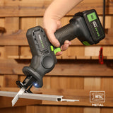 GALAX PRO 20V Cordless Reciprocating Saw, 0-3000RPM Variable Speed Power Reciprocating Saw with 4.0Ah Battery, 2pcs Wood Saw Blades & 1pcs Metal Saw Blade GALAX PRO