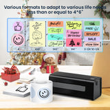 ZRHI Thermal-Label-Printer-Shipping Label Printer for Small Business 4x6 Bluetooth Thermal Printer 300mm/s Compatible Windows,Mac,iOS, Android,Desktop Printer Labels Maker Used for Amazon,Shopify ZRHI