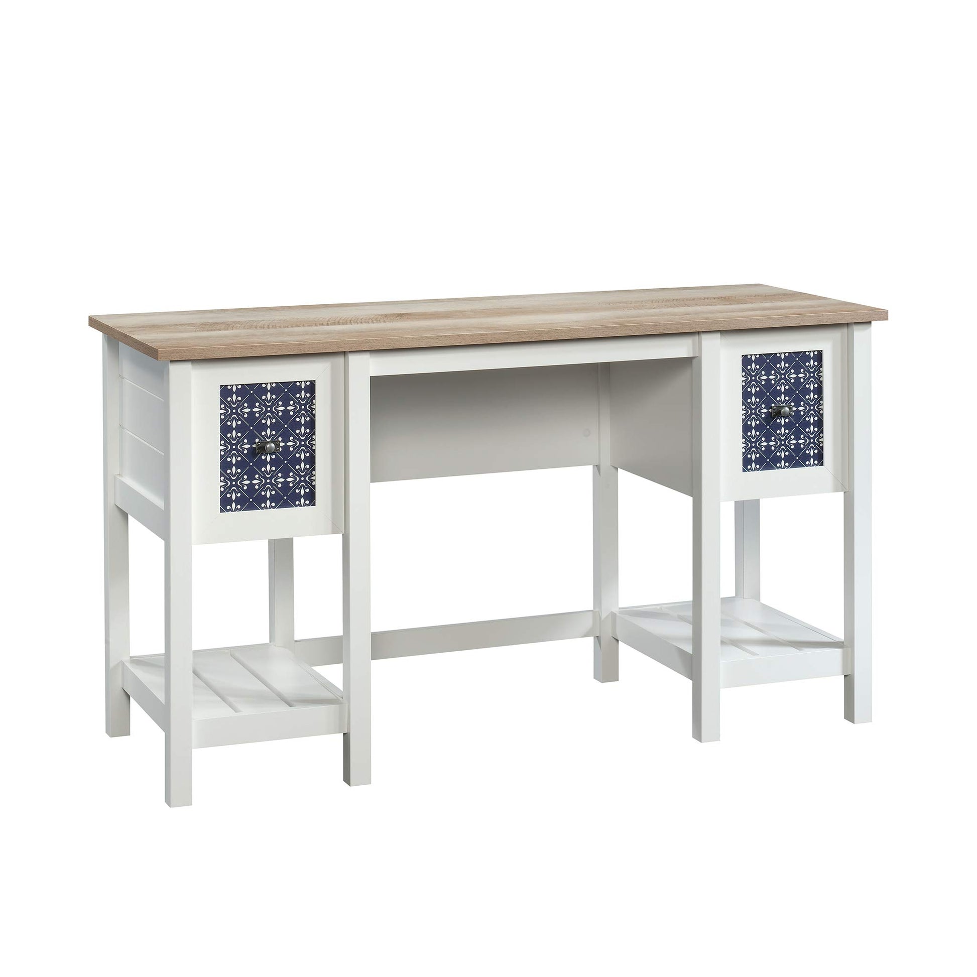 Sauder Cottage Road Desk, Soft White finish - WoodArtSupply