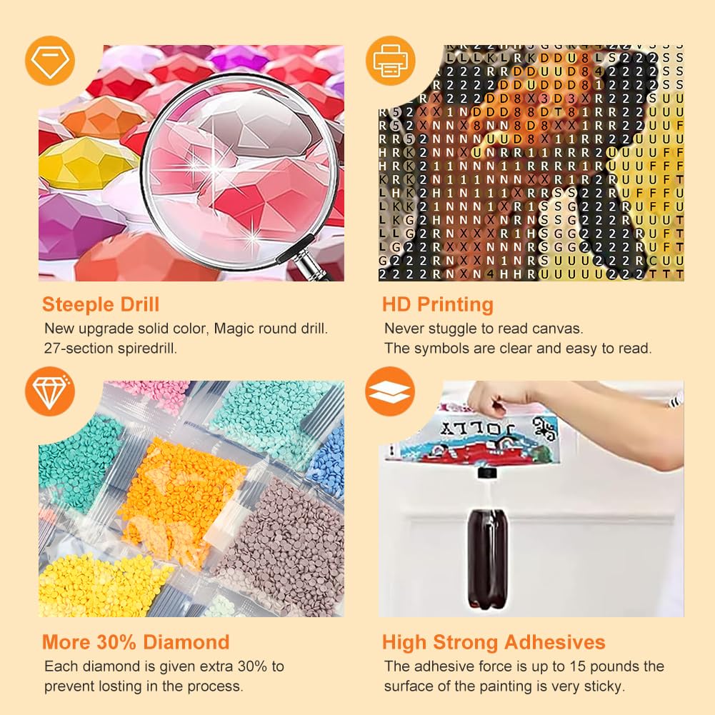 WSLWXSHM Diamond Art Painting Kits for Adults Dachshund Dog, Round Full Drill Diamond Art Kits, 5D DIY Paint with Diamonds Crafts for Home Wall Decoration Gifts 12×12Inch, Animal WSLWXSHM