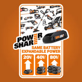 Worx Nitro 20V SwitchDriver 2.0, 2-in-1 Brushless Cordless Drill Driver, Drill Set Rotatable Dual 1/4" Chucks, Compact Cordless Drill with Digital Torque Setting WX177L – (Battery & Charger Included) WORX