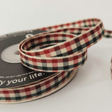 Micomon Gingham Ribbon - Red & Green Checkered Christmas Ribbon, 25 Yards Each Roll, 100% Polyester (3/8") Micomon