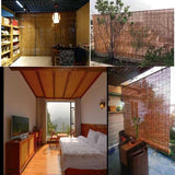 ADafeg Outdoor Roll-up Bamboo Shade Blackout Roller Matchstick Blinds, Bamboo Window Shades for Patio, Privacy Retro Curtains, Cordless 20"X60" 56"X72" 66"X72" 72"X72" (Size : 44" x 64") ADafeg