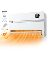 Dreo Smart Wall Heater, Electric Space Heater for Bedroom 1500W, 120° Vertical Oscillation, Adjustable Thermostat, Remote Control, 24H Timer, Easy-Mount Heater for Indoor Use, Works with Alexa, WH719S Dreo