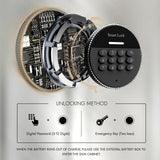 KAER 2-3 Gun Safe,Long Gun Safe for Rifles and Pistols,Rifle Safes for Home Gun Safes for Rifles,Multi-Function Gun Cabinet with Removable Gun Racks,Pistol Pockets (2-3 GUN) KAER