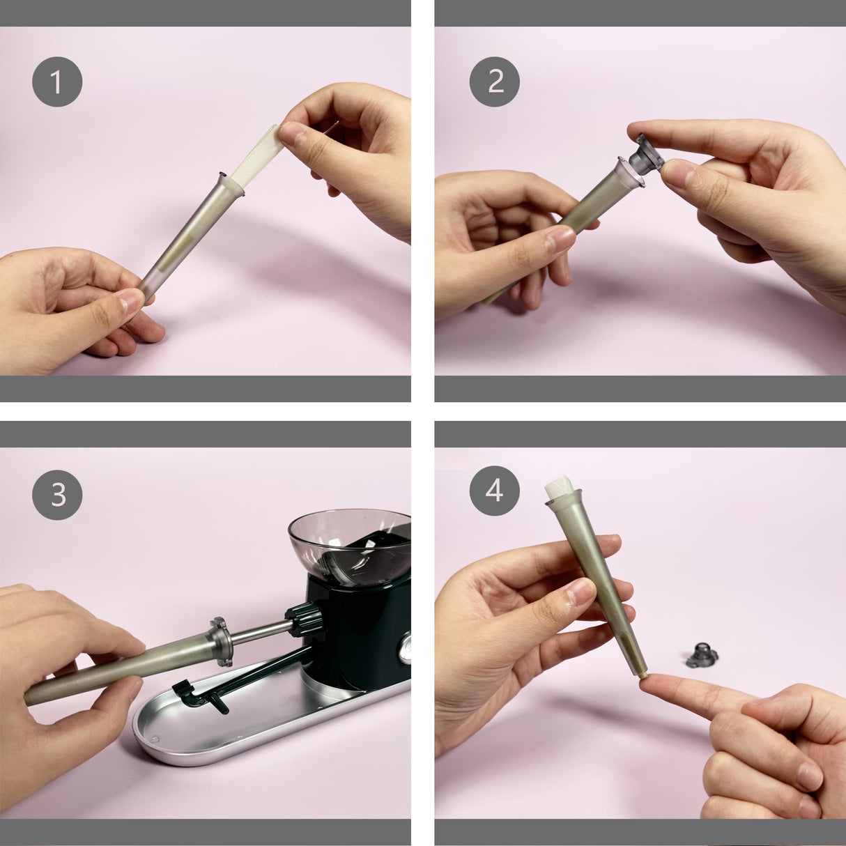 Electric Cigarette Rolling Machine Automatic Roller Maker Portable Household Auto Cigarette Injector Machine 3 in 1 for King/Regular Slim 100s Size Cigarettes Pre Roll Cones (Gray) JOUGE
